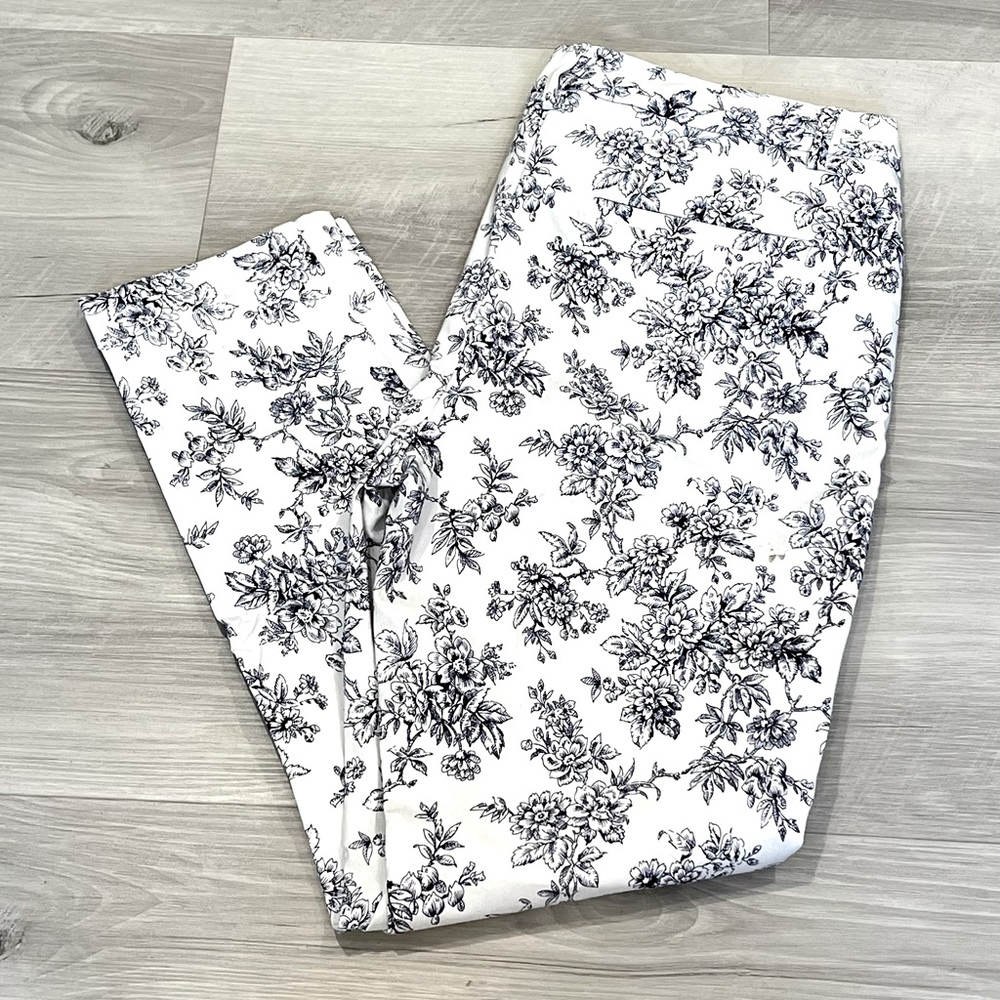 MARIO SERRANI ITALY WOMEN FLORAL PRINT PANTS